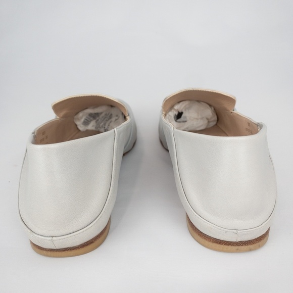 STUART WEITZMAN Shoes Size 6.5 B WYLIE Star Flats Cream Leather Loafers - Picture 4 of 9